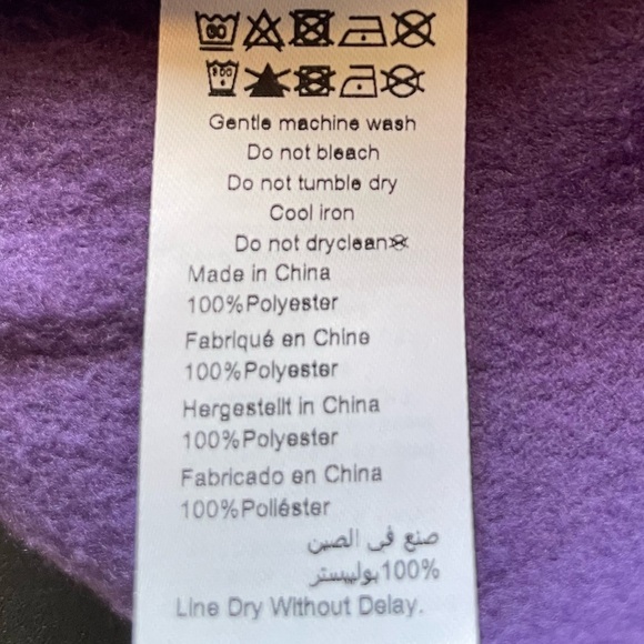 Avenue Women’s Size 18 Purple & Blue Color Block Polar Fleece Pullover - Picture 15 of 15